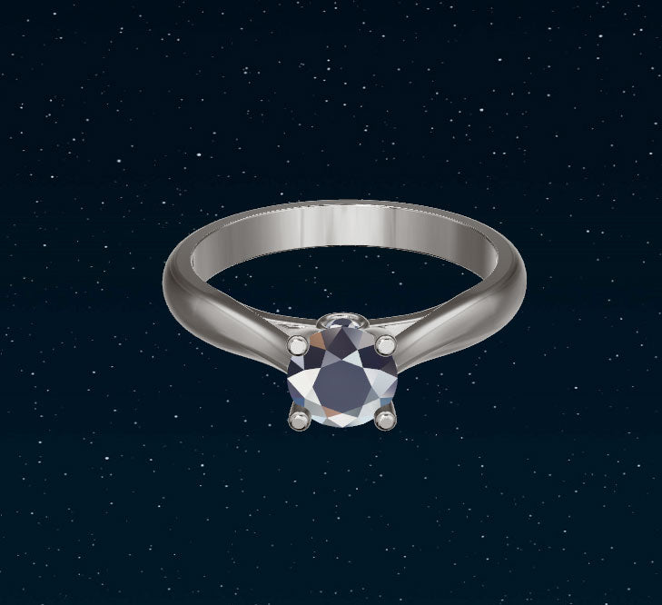 Custom Order for Cody - Teal Blue Madagascar Sapphire Prong Engagement Ring