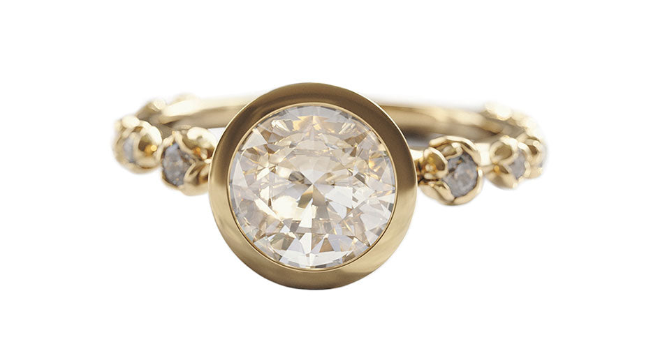 Diamond Engagement Ring Yellow Gold