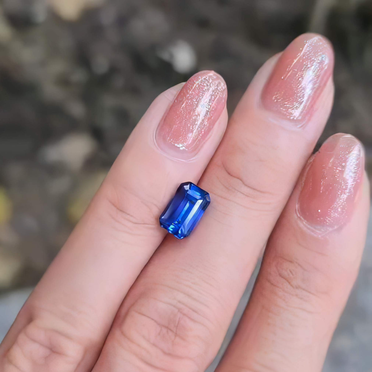 Natural Blue Sapphire 2.53ct Emerald Cut