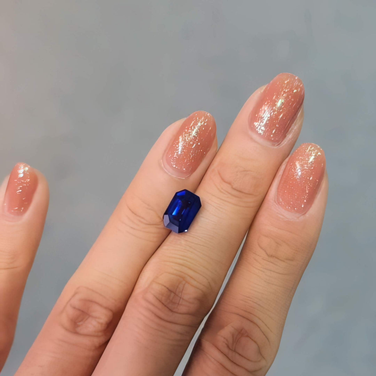 Royal Blue Sapphire 3ct Emerald Cut