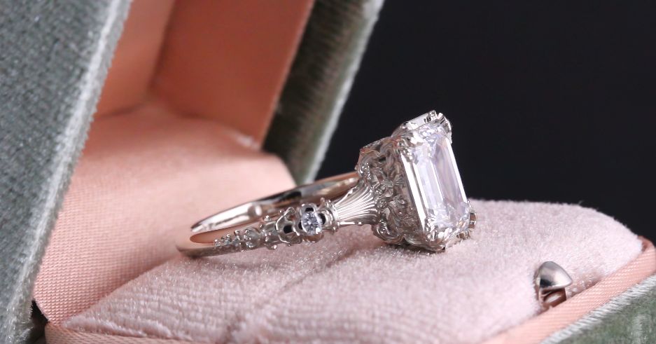 Custom Order Deo - Elenore Engagement Ring with Natural Sapphire - Payment 1 of 2