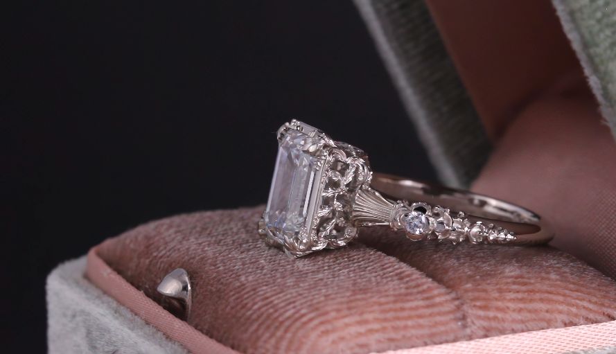 Custom Order Deo - Elenore Engagement Ring with Natural Sapphire - Payment 1 of 2