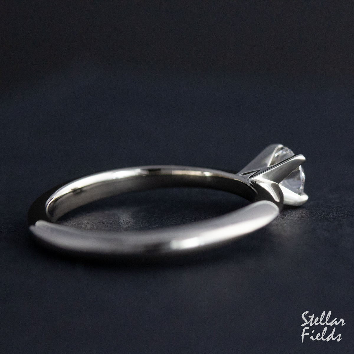 Custom Handmade Prong Engagement Ring Stellar Fields Jewelry