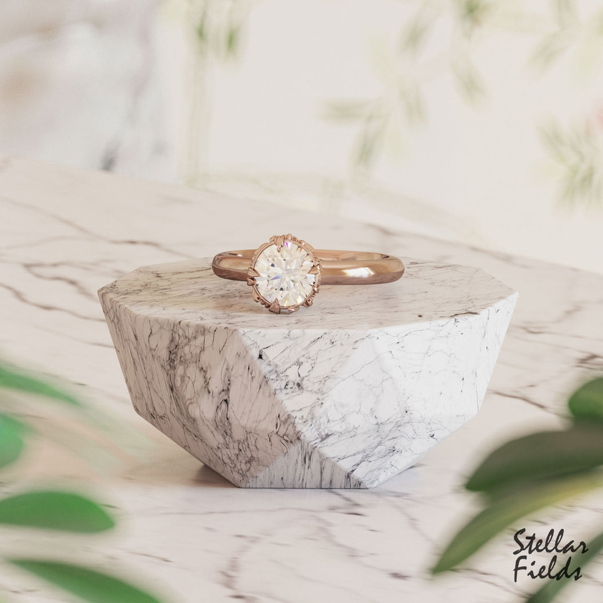 Vintage-Diamond-Bezel-Engagement-Ring-14k-Gold